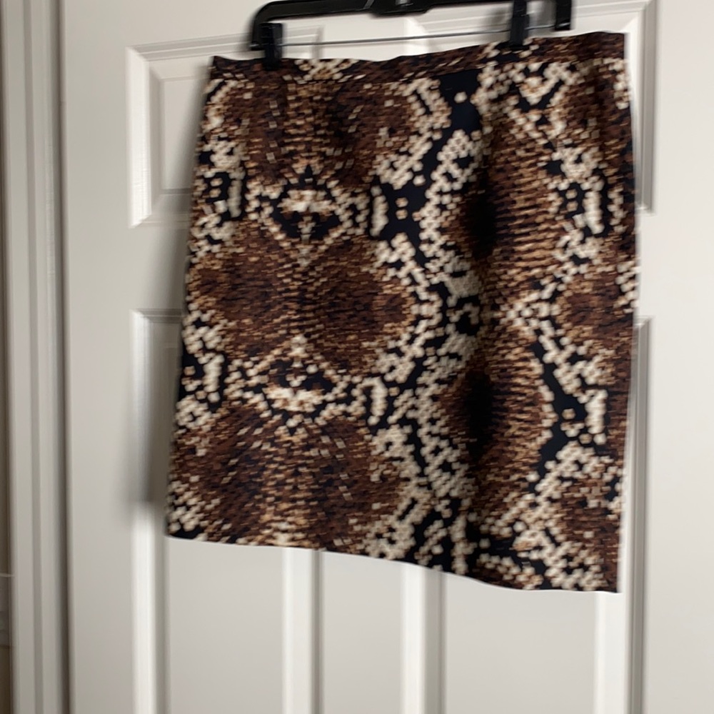 Michael Kors Animal Print Skirt 14
